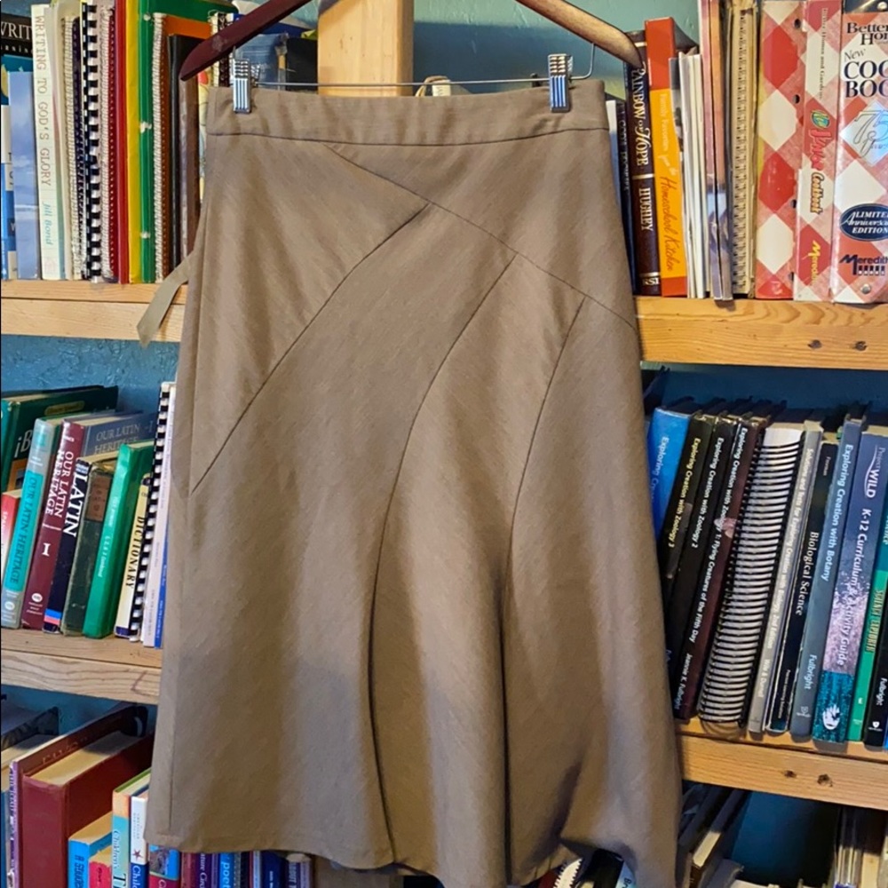 Tan suit skirt by Rafaella Studios, 6